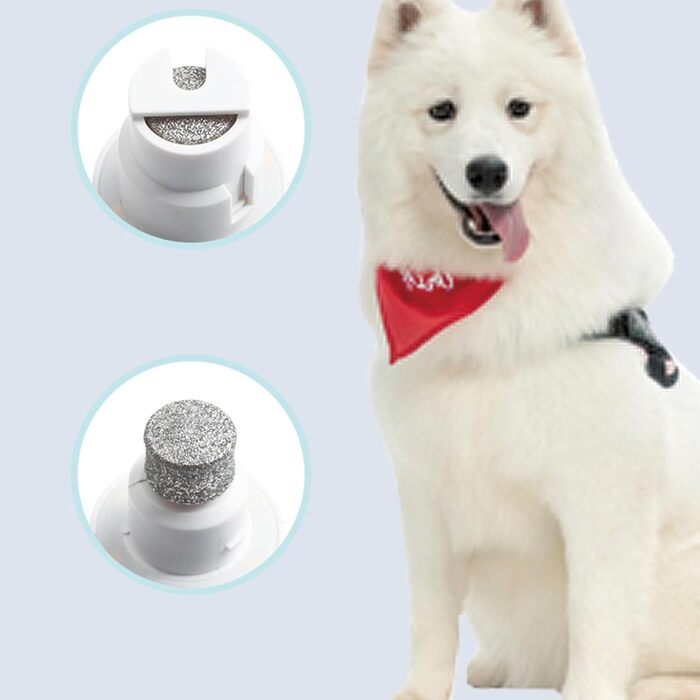 Шліфувальник для собачих кігтів | 3-ступеневий акумуляторний портативний шліфувальник кігтів з LED | Компактний інструмент для догляду за кігтями - для дорослих, сім'ї, друзів, жінок та чоловіків (білий)