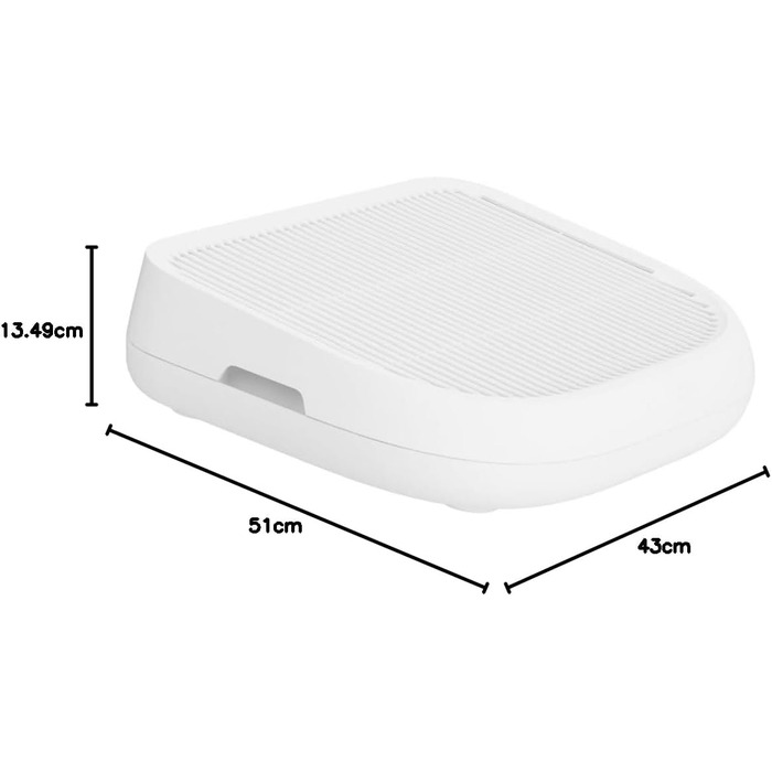 PETKIT килимок для котячого туалету, 50x41,5x13,5 см, універсальний для PURA MAX 2 і PURA X, подвійна фільтрація, легке очищення