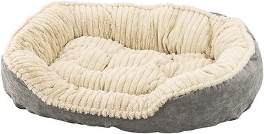 Ліжко для собак із штучної замші Sleep Zone, сіре, 81,3x63,3 см, м'яке та зручне, довговічне, пране, від Ethical Pets
