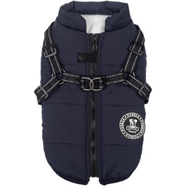 Водонепроникна зимова куртка для собак Poseca, тепла жилетка для малих, середніх та великих собак, з шлейкою, 3XL, зелена