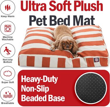 Велике лежак для собак Majestic Pet прямокутний, XL, салатовий. Знімний, зручний, неслизький, для дому