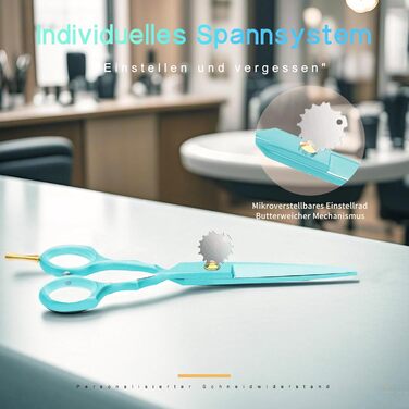 Професійні ножиці для волосся Purple Dragon 5.5 дюймів: набір для перукарів, барберів та початківців (зелені)