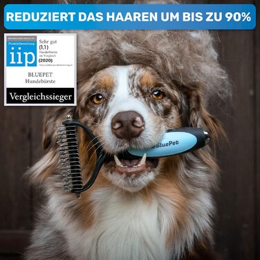 BluePet щітка для шерсті та шампунь для собак і котів з довгою шерстю, гребінець для видалення підшерстя та ковтунів, легке розчісування, догляд за шерстю