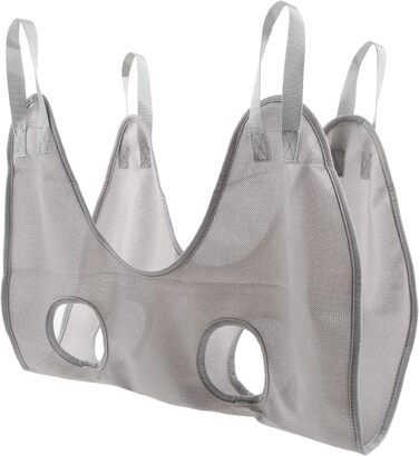 Гамак для грумінгу собак та котів, рушник для сушіння, гамак для догляду за тваринами з ножицями (Сірий, S)