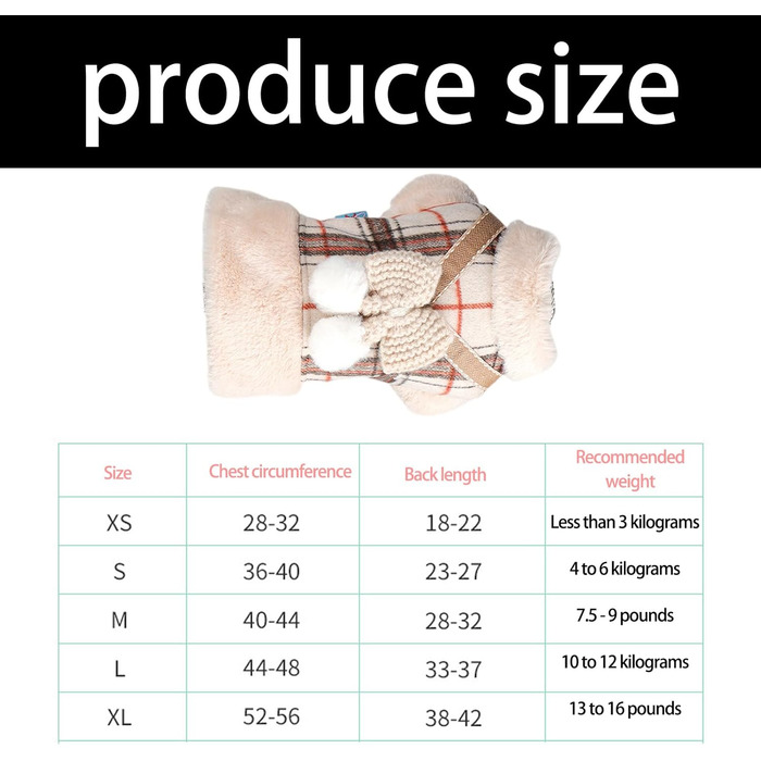 Тепла куртка для собак з флісовою підкладкою - зимовий теплий наряд для цуценят та собак, захист від вітру (XS)