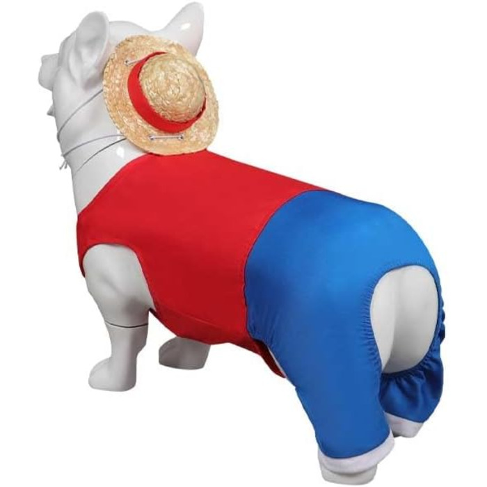 Костюм для собак, кумедний, косплей, костюми на Хелловін, червоний, поліестер, розмір Small