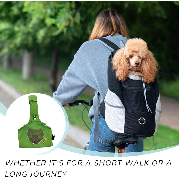 Транспортна сумка для собак та котів, переноска для тварин, зелена, 35.8 x 40.9 x 16.69 см