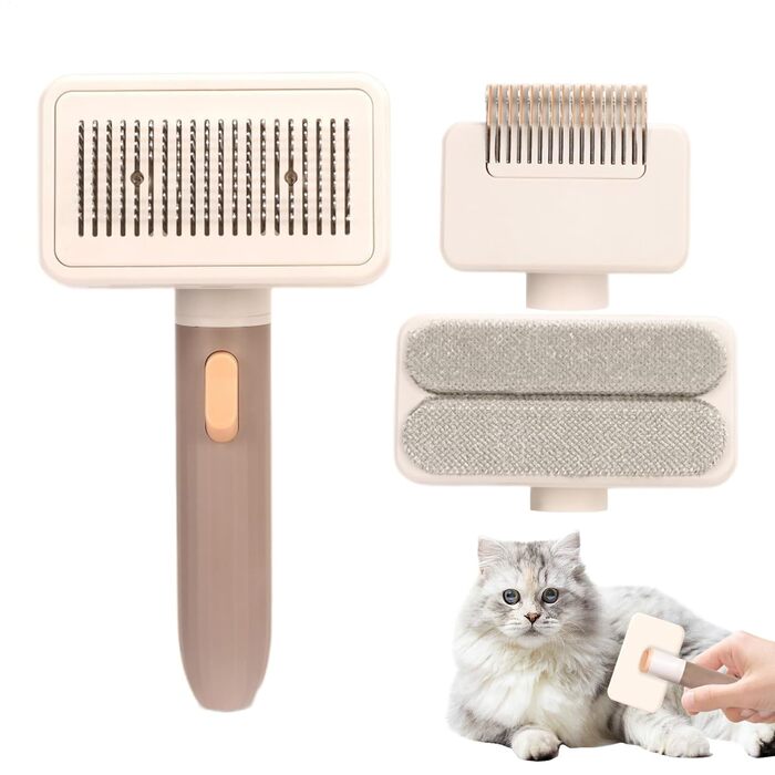 Гребінець для грумінгу домашніх тварин, багатофункціональна щітка для шерсті собак, багаторазова, портативна, для розплутування