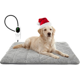 М'яка грілка для собак Mora Pets: тепла підстилка, 89 x 61 см, 9 зон нагріву, таймер, захист від перегріву, миється