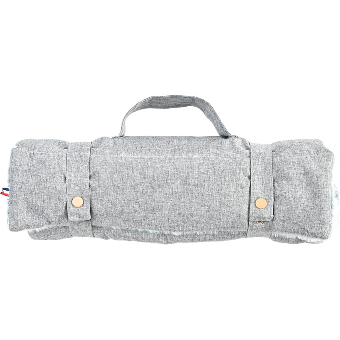 Килимок для собак великих порід, прямокутний, підтримує суглоби – двостороннє ліжко для собак, літо/зима, легко переносити, не деформується, можна прати в машині (XL (112 x 86 см), сірий)