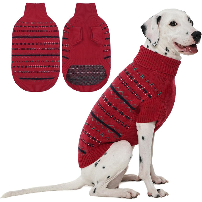 Пуховик для собак великих порід від Atag, м'який зимовий пуховик для собак, дихаючий, з трикотажним коміром, одяг для собак для хлопчиків та дівчаток, морський колір, розмір XX-Large, червоний