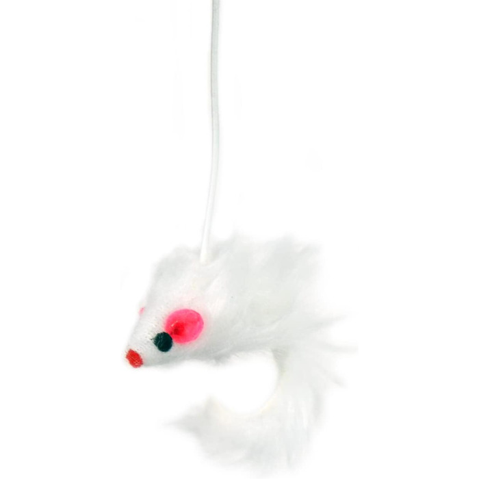 Дряпалка для котів Wiltec бежевого кольору, 71 см, з двома платформами, гніздом та іграшкою, кігтеточка-вежа для котів