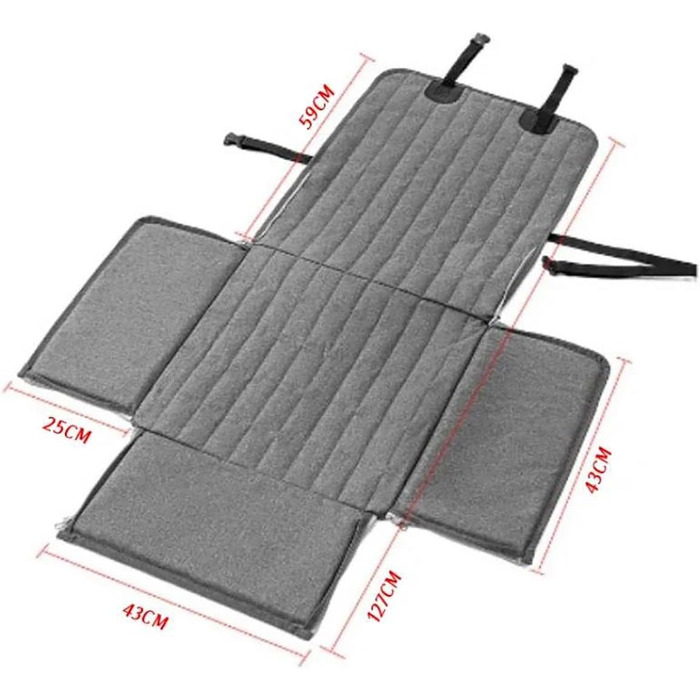 Автомобільний лежак для собак та котів: переноска, автокрісло, водяний кошик, лежанка для тварин (A2, L)