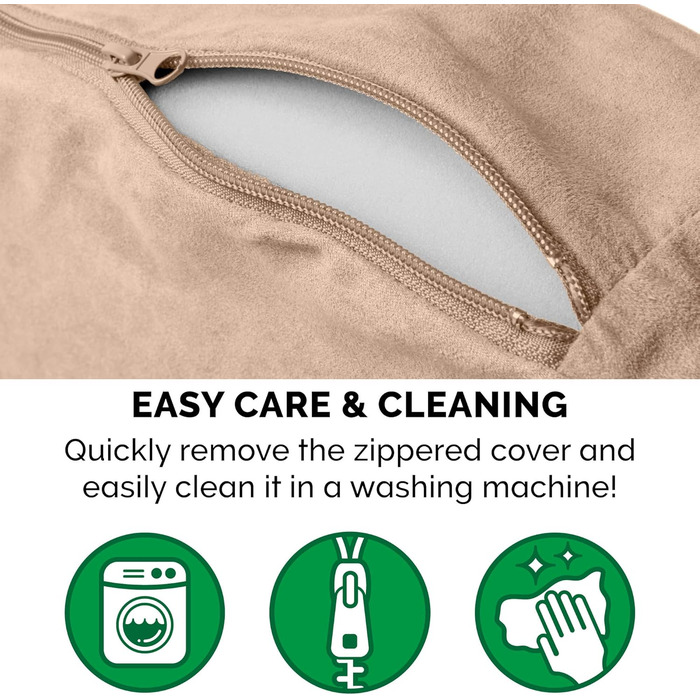 Ортопедичне ліжко для собак Furhaven середнього та малого розміру, 66 см, знімний, пральний чохол, для собак до 13,6 кг – Sherpa & Wildleder Snuggery – Блакитний, 66 см (імітація овечої вовни та велюр, кремовий, 112 x 112 x 7.6 см)