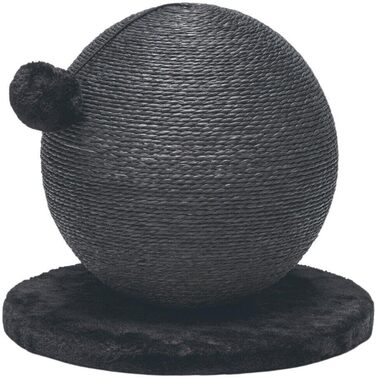 Karlie Kratzball Bolly - іграшка-дряпалка для котів, 30,5 x 30,5 x 28 см, чорний колір