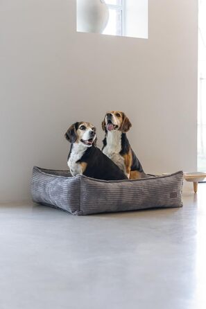 Собаче ліжко Hundebett від Lotte Ribbed, коричневе, 80x70x22 см