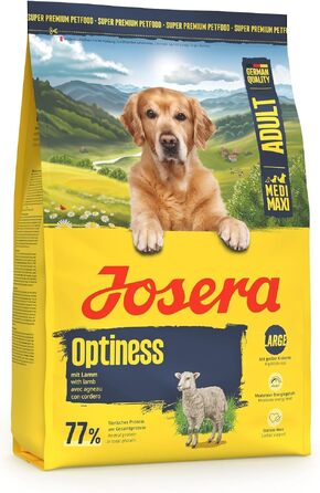 Сухий корм для великих дорослих собак Josera Optiness з ягнятиною та рисом, 12.5 кг