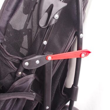 Чотирьохколісний візок для тварин FourPaw з повним оглядом, з замком, для котів та собак, з кошиком для зберігання та тримачем для напоїв