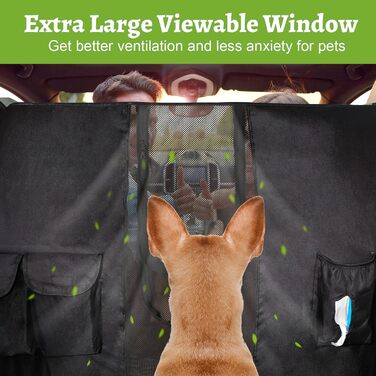 Перегородка в багажник для собак, автоперегородка для транспортування, бар'єр для тварин з кишенькою, безпечне перевезення дітей та тварин