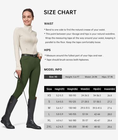 Спортивні штани для верхової їзди WILLIT Daen з флісовою підкладкою, силіконовим повним захопленням, кишенями та петлями для ременя (S, армійсько-зелений)