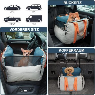 Автокрісло для собак Ownpets: зручне та безпечне автоліжко для маленьких та середніх собак, водонепроникне та стійке до подряпин