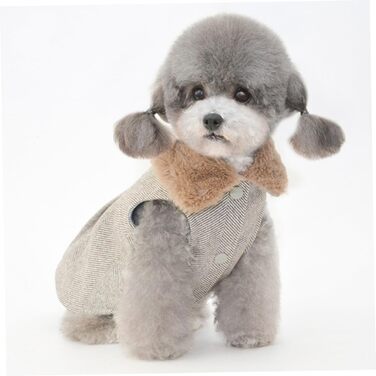 Тепла бавовняна жилетка для маленьких собак. М'який одяг для цуценят, халат для домашніх тварин на осінь та зиму. Комфортний костюм для вигулу на вулиці. Розмір до 5 кг.