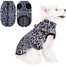 Теплий зимовий одяг для собак Savlot: куртка з флісу, водонепроникна, для холодної погоди, S, сіра