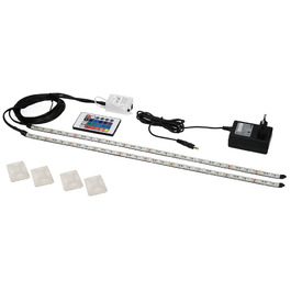 Світлодіодне освітлення для акваріума LED RGB з пультом керування, 2x70 см, 16 кольорів