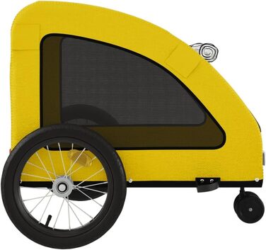 Причіп для велосипеда жовтого кольору Oxford, матеріал: оксфордська тканина та метал, для собак та котів, LH8939