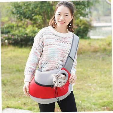 Сумка для собак FRCOLOR: міцна переноска-сітка для маленьких тварин з регульованими ременями для кемпінгу та подорожей