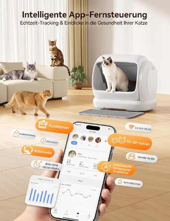 Самоочисний автоматичний лоток для котів MeoWant XXXL для кількох котів