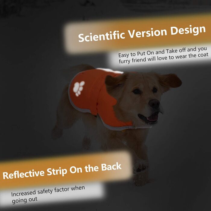 Водонепроникний теплий одяг для собак Queenmore, двосторонній, фліс, розміри XS-XL