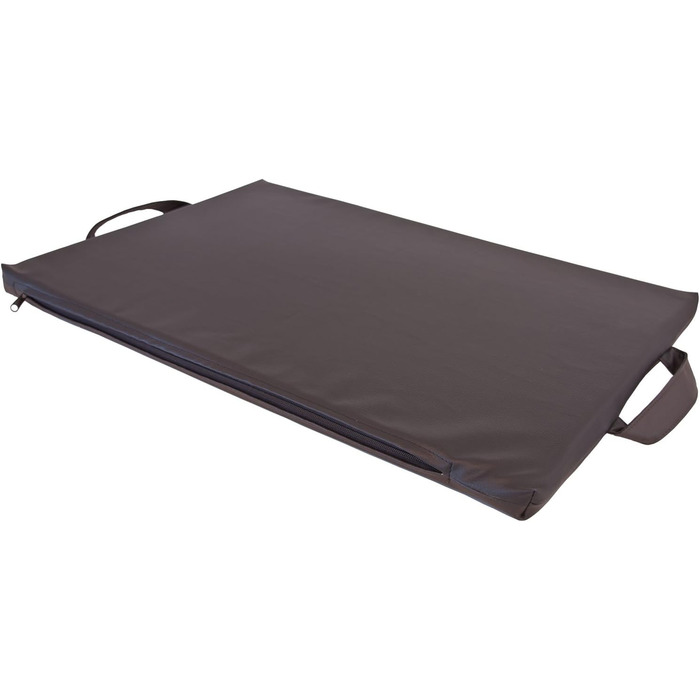 Килимок для собак CopcoPet Alex Braun/Schwarz XXL 128 x 88 см - Міцне штучне шкіряне покриття, легко миється, неслизький, для великих собак, авто, саду, кемпінгу, з шаром піни 3,5 см