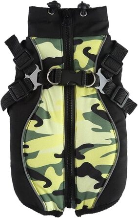 Водонепроникна зимова куртка для собак та цуценят | Зимова куртка для собак з світловідбиваючими смугами (S)