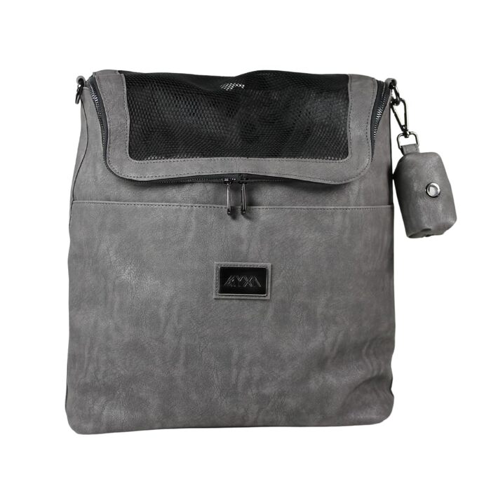 Рюкзак для собак Myxa: переноска для маленьких собак, дихаючий дах, багатофункціональний (антрацит)