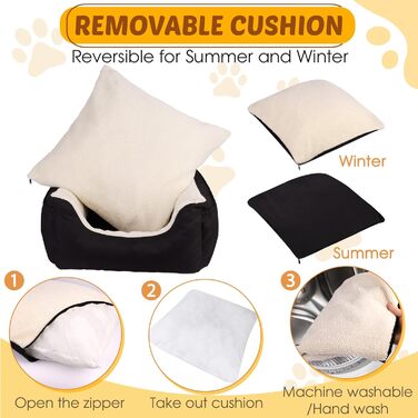 Автомобільний аксесуар для собак Aevcvok: зручний крісло-підставка для маленьких собак, чорного кольору, з безпечною лінією