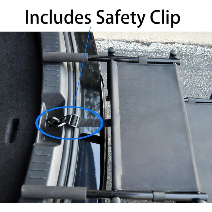 Складана рамка для собак у машину, 4 сходинки, до 90.7 кг, для SUV, вантажівки, диванів, ліжок