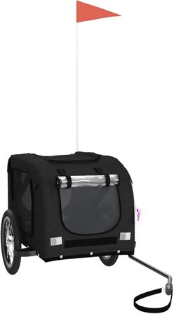 Фарм-причіп для собак Gecheer: міцний каркас з заліза, оксфордська тканина, дах з ПВХ, для безпечних та комфортних поїздок з домашніми тваринами