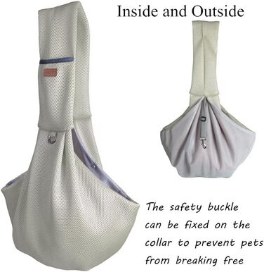 Транспортна сумка для собак та котів на плечі, дихаюча, для прогулянок та подорожей, бежева