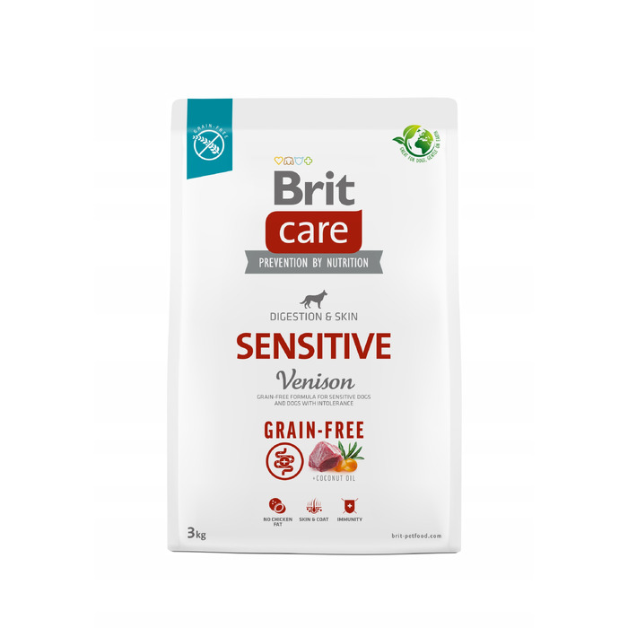 Корм для собак Brit Care Grain-Free Sensitive з олениною Karma, 3 кг
