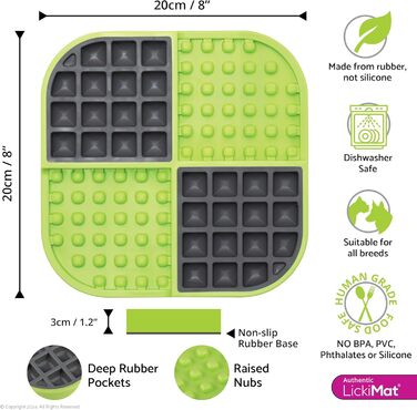INDUSTRIPET Lickimat Slomo - годівниця для котів, бірюзовий колір