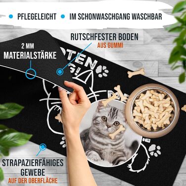 Персоналізована килимок для годування котів з фотографією - 