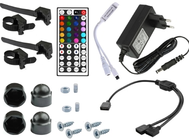 Світлодіодний світильник LUMI FLORA для акваріума, комплект 2x70 см, LED 5730 RGB