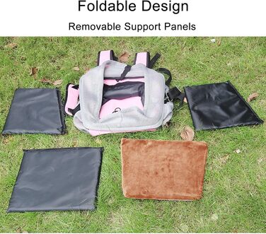 Корзина для собак на велосипед, блакитна, з 4 сітчастими вікнами, для цуценят та маленьких тварин до 7 кг, 29*27*37 см