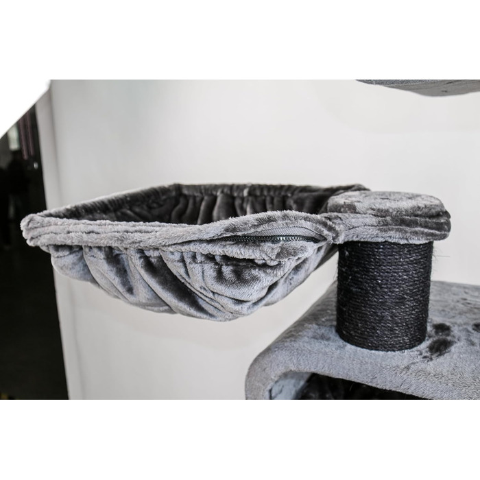 Дряпальня для котів Petrebels Maine Coon XXL, 210 см, з сизалю, чорного кольору