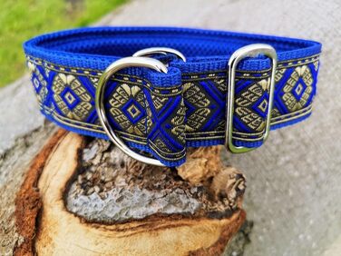 Широкий нашийник для собак 4 см, м'яка підкладка, регульований стопор, комфортний та легкий Martingale, подарунок для собаки (до 48 см обхвату шиї, 54 см обхвату голови з урахуванням 6 см стопора)