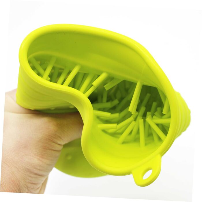 Пристрій для миття лап домашніх тварин FRCOLOR, силіконовий, з ручкою, для собак, 2 шт., зелений