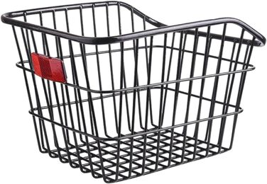 Задній велосипедний кошик з металу, великий, з водонепроникним покриттям та сіткою для багажу. Підходить для собак, покупок, пікніків, шкільних речей. M2