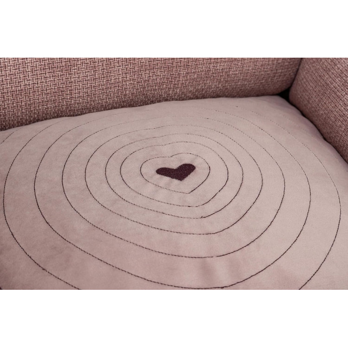 ТRIXIE Viviana – лежанка для собак, 60x50 см, рожева, з м'яким велюровим покриттям, кошик для собак, інтегрована подушка, антиковзаюче дно, м'яка та миється. 37543 L 60 x 50 x 16 см