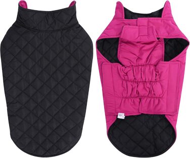 PetWarm Зимовий пуховий жилет для собак, двосторонній, водонепроникний, для маленьких, середніх та великих собак, справжній пух для максимального тепла та захисту від холоду, розмір Small (упаковка 1)